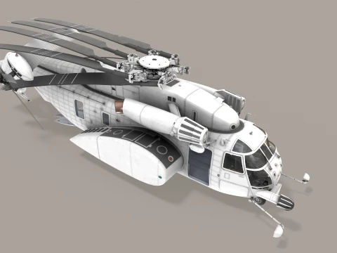 MH-53E Sea Dragon Blank Livery Static --257-- 3D Model