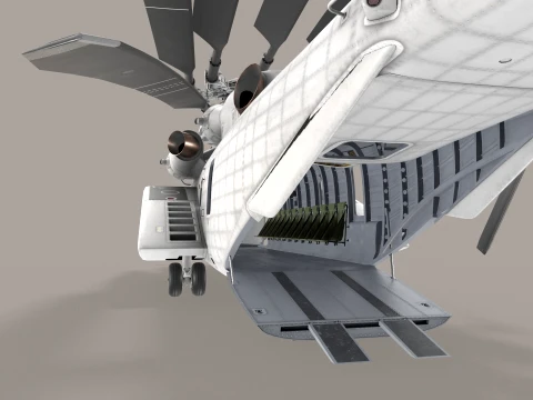 MH-53E Sea Dragon Blank Livery Static --257-- 3D Model
