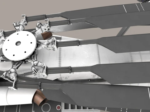MH-53E Sea Dragon Blank Livery Static --257-- 3D Model