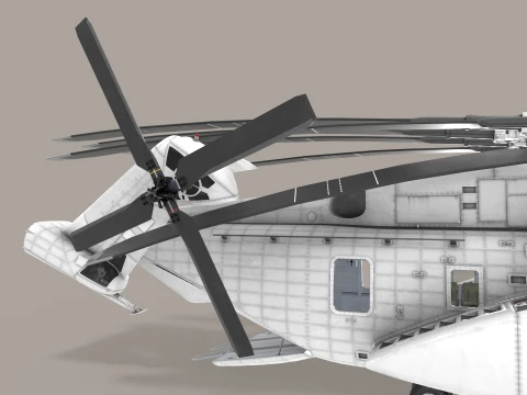 MH-53E Sea Dragon Blank Livery Static --257-- 3D Model