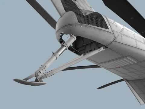 MH-53E Sea Dragon Blank Livery Complex Animation --257-- 3D Model