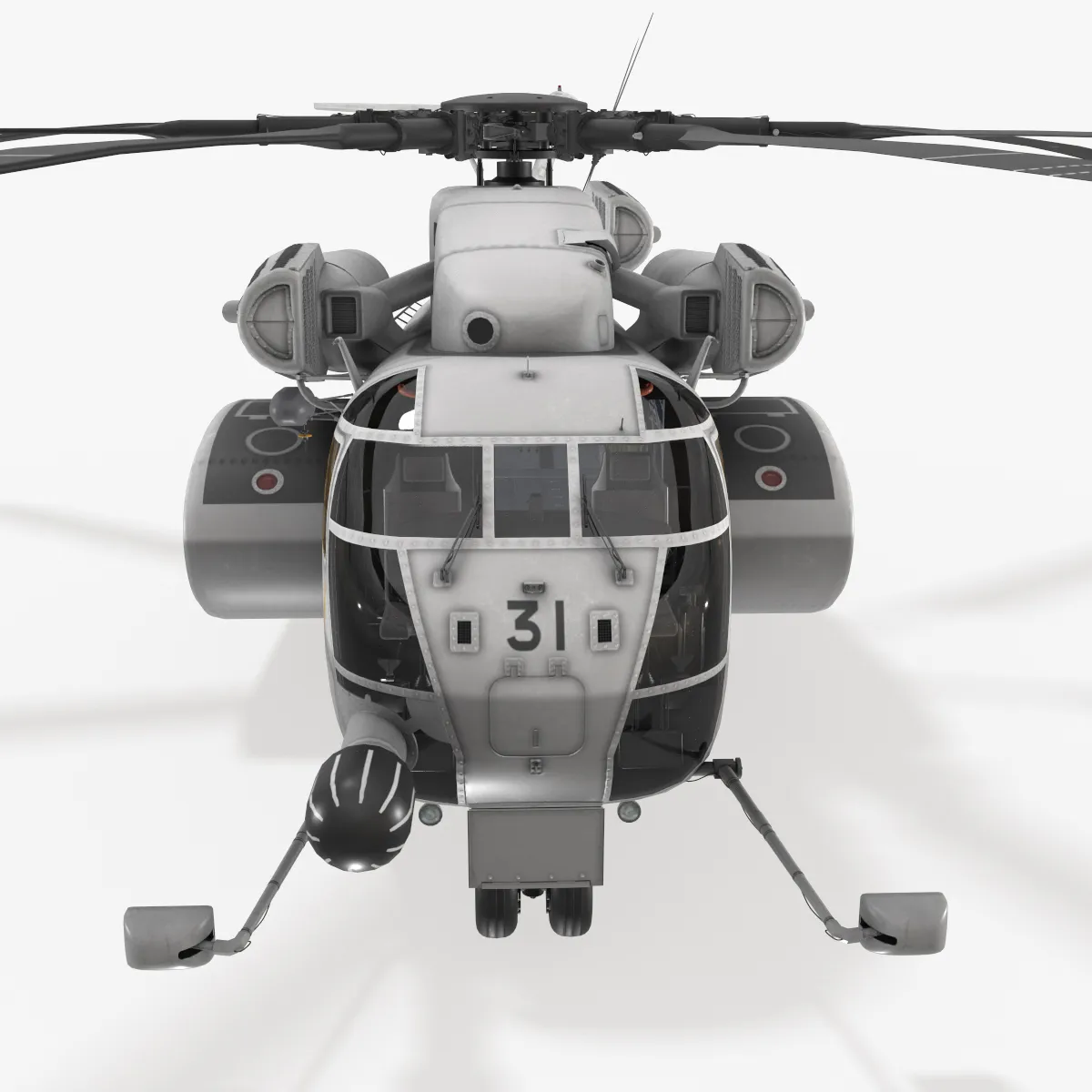 MH-53E Sea Dragon JMSDF Static --258-- 3D Model .c4d .max .obj .3ds .fbx .stl .blend 