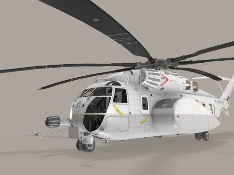 MH-53E Sea Dragon JMSDF Static --258-- 3D Model