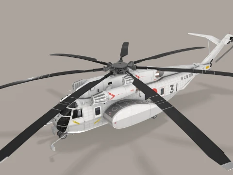 MH-53E Sea Dragon JMSDF Static --258-- 3D Model