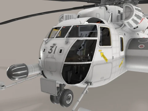 MH-53E Sea Dragon JMSDF Static --258-- 3D Model