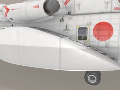 MH-53E Sea Dragon JMSDF Static --258-- 3D Model