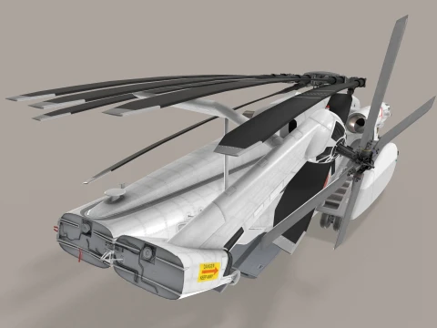 MH-53E Sea Dragon JMSDF Static --258-- 3D Model