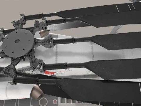 MH-53E Sea Dragon JMSDF Static --258-- 3D Model
