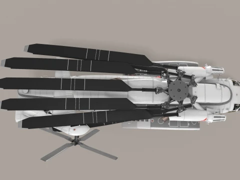 MH-53E Sea Dragon JMSDF Static --258-- 3D Model