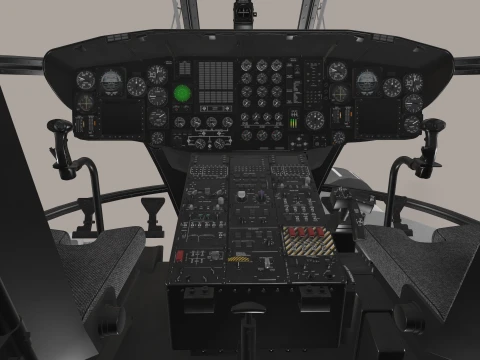 MH-53E Sea Dragon JMSDF Static --258-- 3D Model