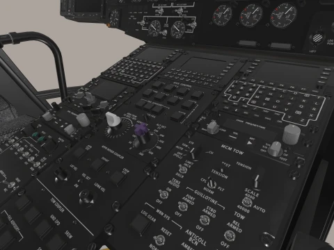 MH-53E Sea Dragon JMSDF Static --258-- 3D Model
