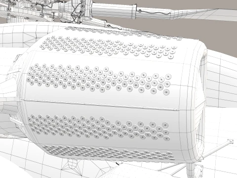 MH-53E Sea Dragon JMSDF Static --258-- 3D Model