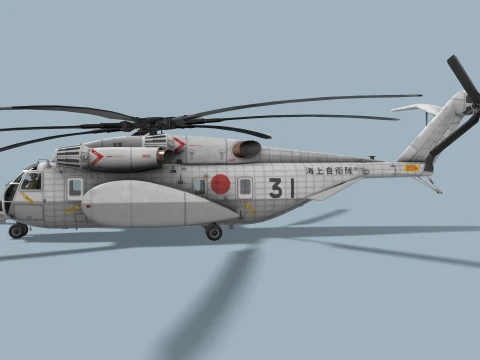 MH-53E Sea Dragon JMSDF Complex Animation --258-- 3D Model