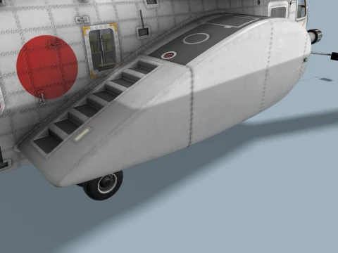 MH-53E Sea Dragon JMSDF Complex Animation --258-- 3D Model