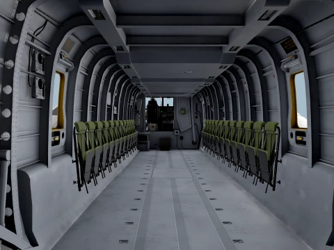 MH-53E Sea Dragon JMSDF Complex Animation --258-- 3D Model