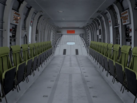 MH-53E Sea Dragon JMSDF Complex Animation --258-- 3D Model