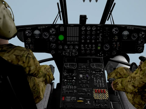 MH-53E Sea Dragon JMSDF Complex Animation --258-- 3D Model