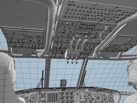 MH-53E Sea Dragon JMSDF Complex Animation --258-- 3D Model