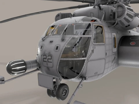 MH-53E Sea Dragon US Navy Static --259-- 3D Model