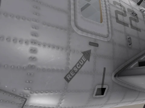 MH-53E Sea Dragon US Navy Static --259-- 3D Model