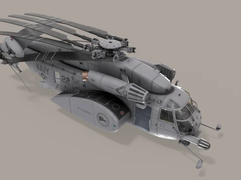MH-53E Sea Dragon US Navy Static --259-- 3D Model
