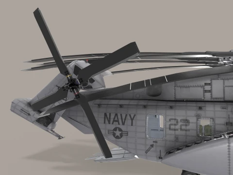 MH-53E Sea Dragon US Navy Static --259-- 3D Model