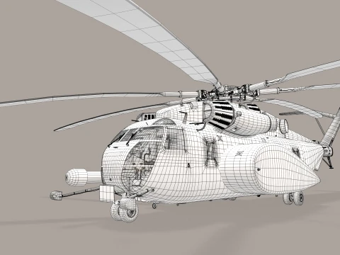 MH-53E Sea Dragon US Navy Static --259-- 3D Model