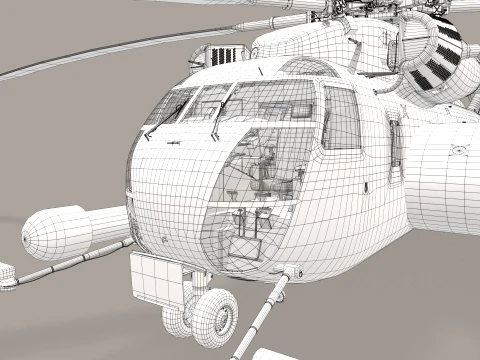 MH-53E Sea Dragon US Navy Static --259-- 3D Model