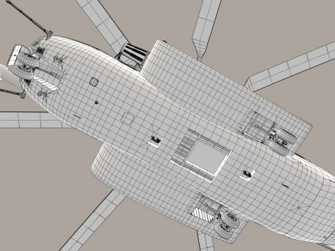 MH-53E Sea Dragon US Navy Static --259-- 3D Model