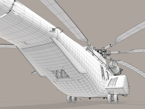 MH-53E Sea Dragon US Navy Static --259-- 3D Model