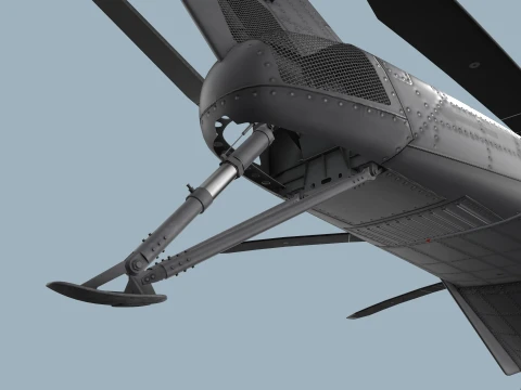 MH-53E Sea Dragon US Navy Basic Animation --259-- 3D Model