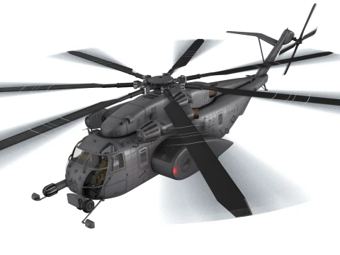 MH-53E Sea Dragon Amerikaanse marine complexe animatie --259-- 3D Model