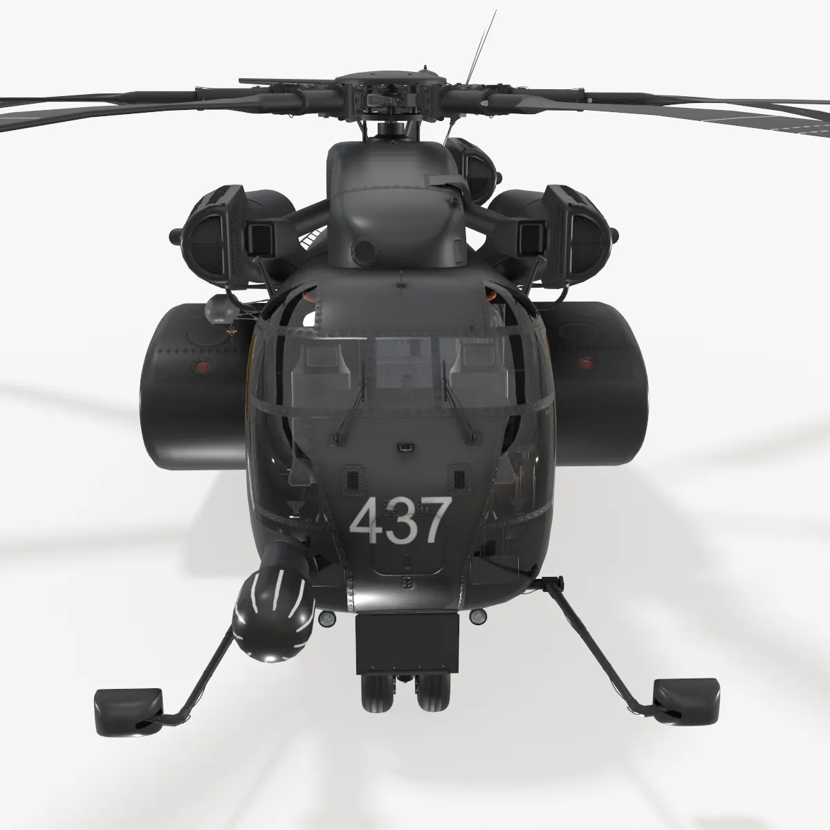 MH-53E Sea Dragons US Navy Static --260-- 3D Model .c4d .max .obj .3ds .fbx .stl .blend 