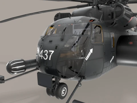 MH-53E Sea Dragons US Navy Static --260-- 3D Model