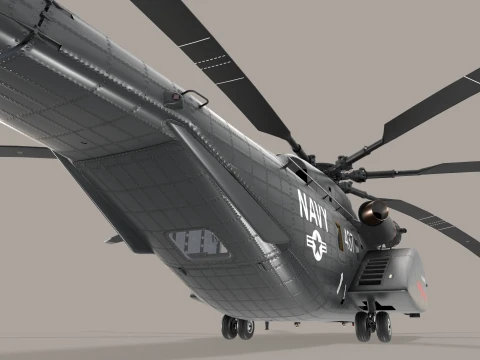 MH-53E Sea Dragons US Navy Static --260-- 3D Model