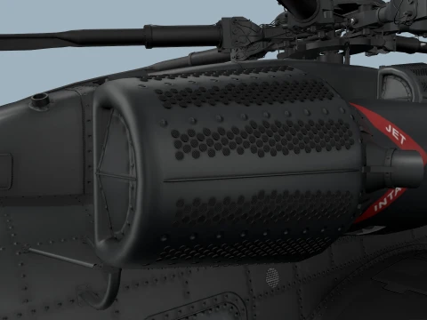 MH-53E Sea Dragons US Navy Basic Aniamtion --260-- 3D Model