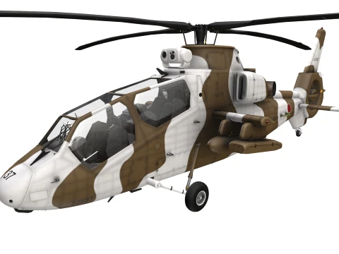 Helicopter OH-1 Ninja JGSDF Winter Static --447-- 3D Model