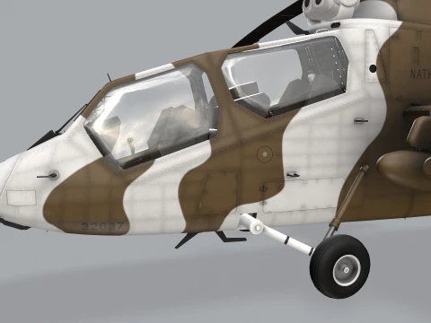 Helicopter OH-1 Ninja JGSDF Winter Static --447-- 3D Model