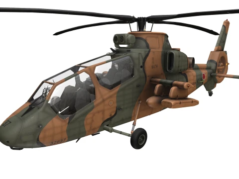 Helicopter OH-1 Ninja JGSDF Static --444-- 3D Model