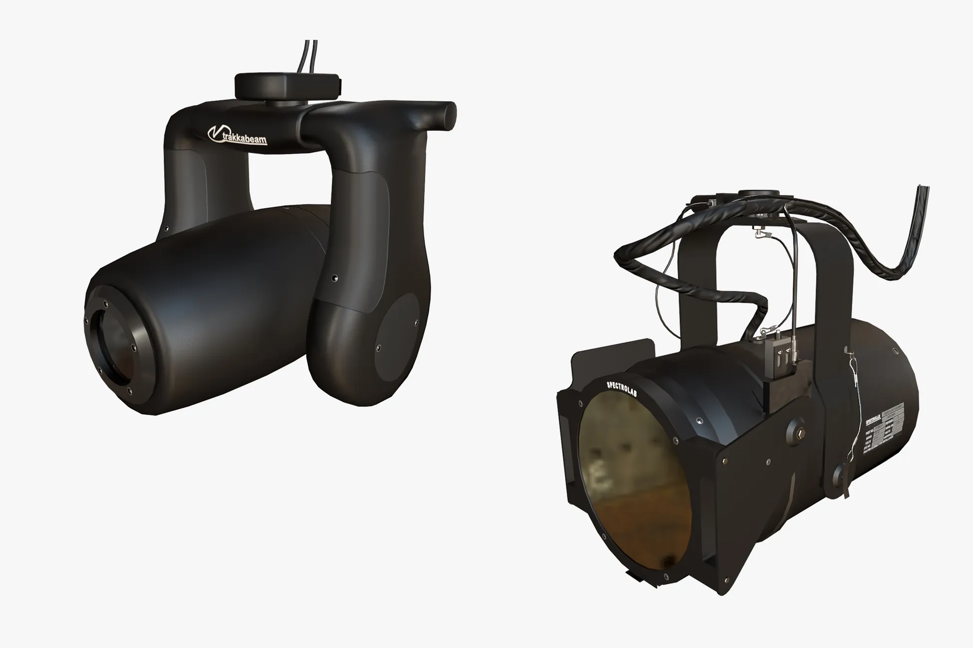 Helicopter Search Lights Collection --285-- 3D Model .c4d .max .obj .3ds .fbx .stl .blend 