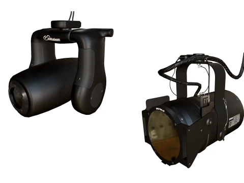 Helicopter Search Lights Collection --285-- 3D Model