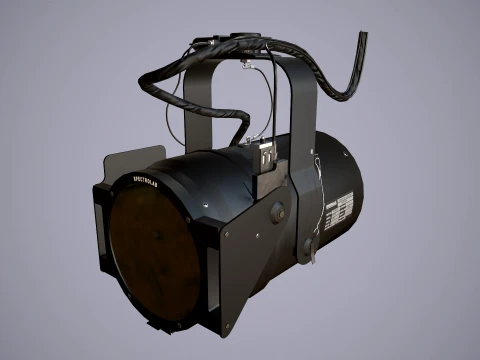 Helicopter Search Lights Collection --285-- 3D Model