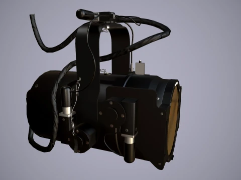 Helicopter Search Lights Collection --285-- 3D Model