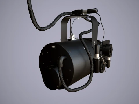 Helicopter Search Lights Collection --285-- 3D Model