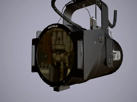 Helicopter Search Lights Collection --285-- 3D Model