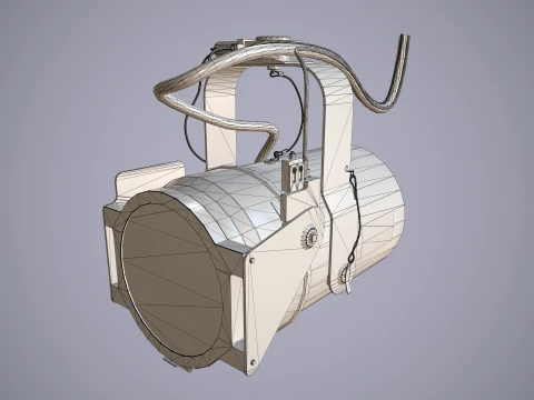 Helicopter Search Lights Collection --285-- 3D Model