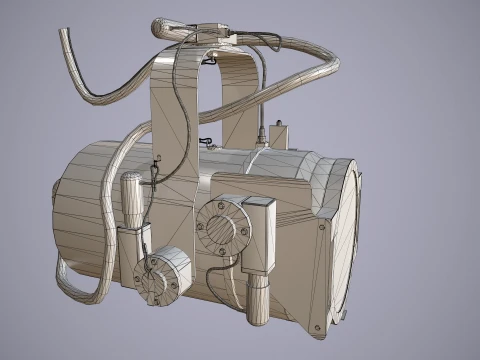 Helicopter Search Lights Collection --285-- 3D Model
