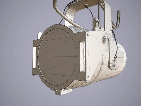 Helicopter Search Lights Collection --285-- 3D Model