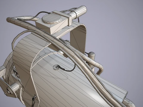Helicopter Search Lights Collection --285-- 3D Model