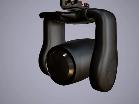 Helicopter Search Lights Collection --285-- 3D Model